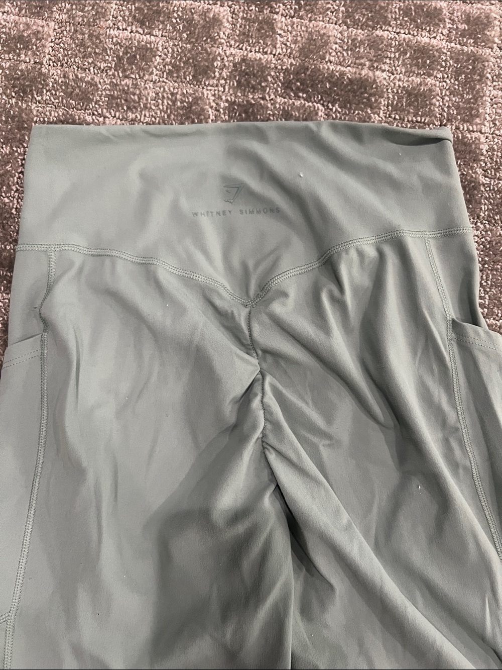 Gymshark Sage Green High-Waist Leggings - Picture 3 of 3